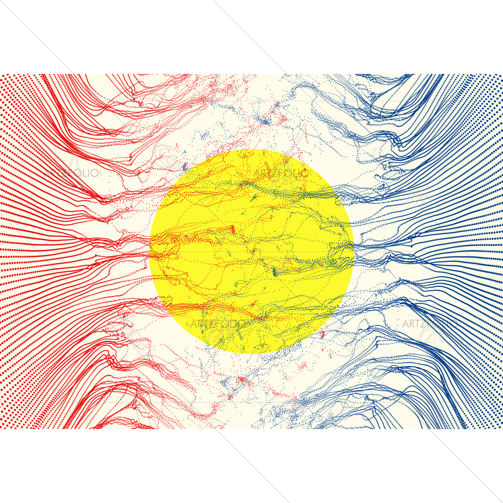 3D Point Explode — Abstract custom art by ArtzFolio