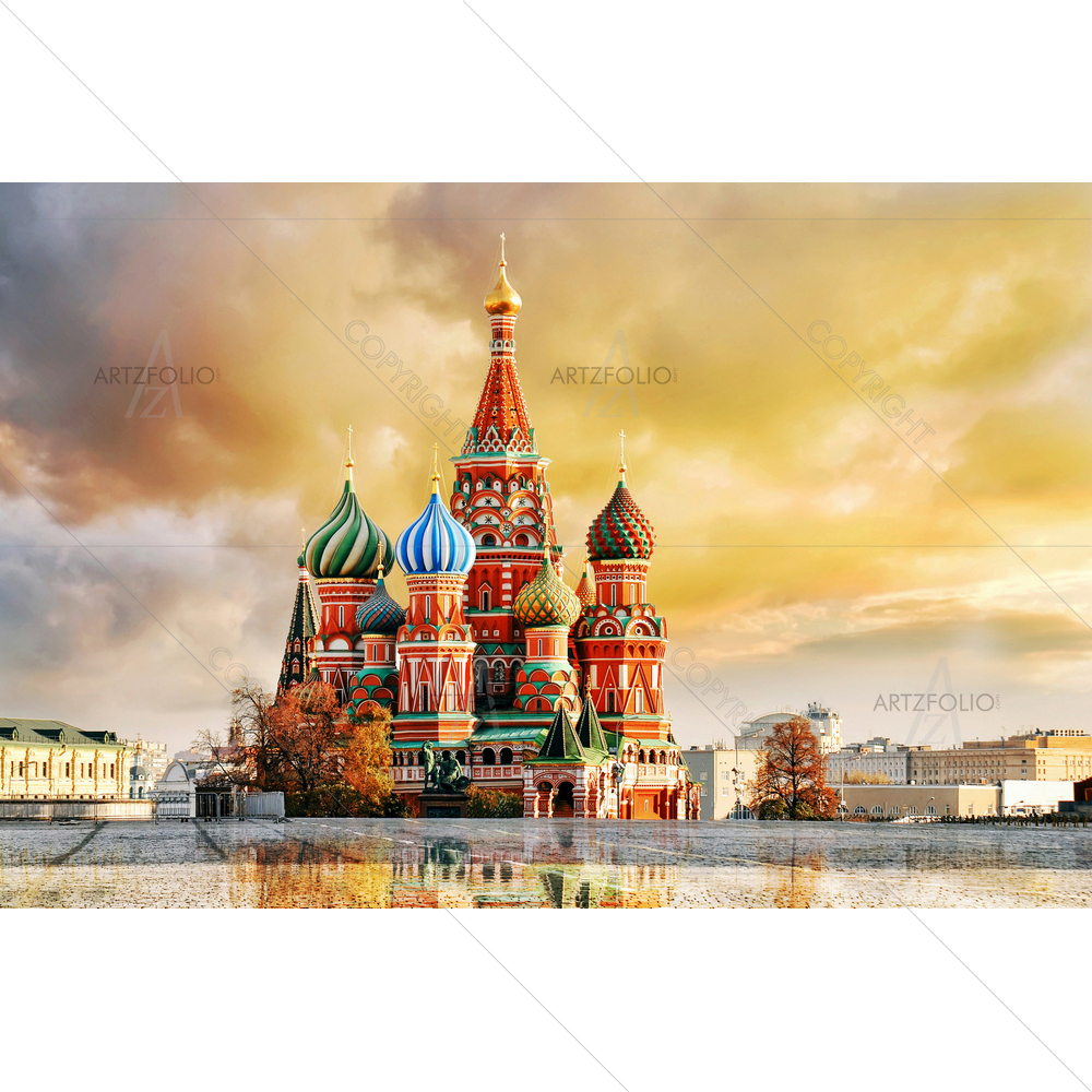 St. Basils Cathedral, Moscow — Devotional custom art by ArtzFolio