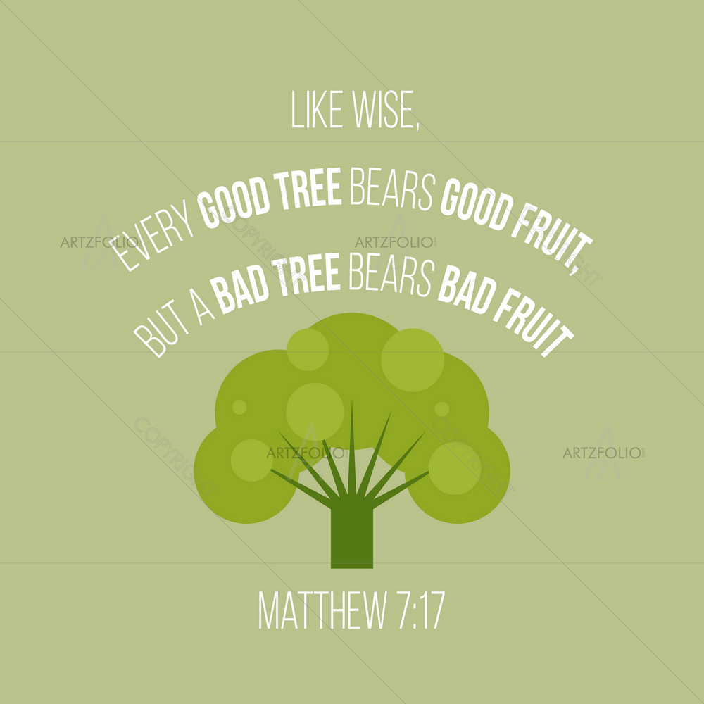 Good and Bad People Matthew Bible Verse — custom-size art design 5014165