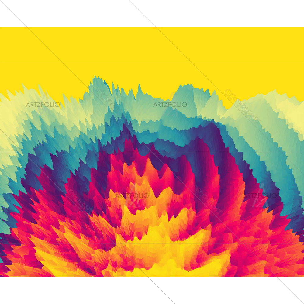 3D Abstract Wavy Pattern D8 — Abstract custom art by ArtzFolio