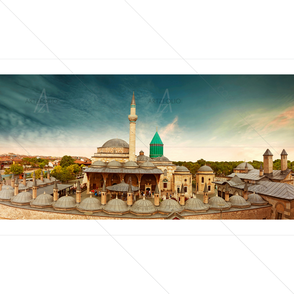 Mevlana Tomb and Mosque, Konya City — Devotional custom art by ArtzFolio