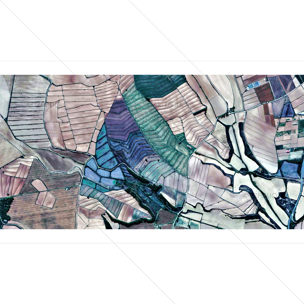 Abstract Spain Fields — Cubism custom art by ArtzFolio