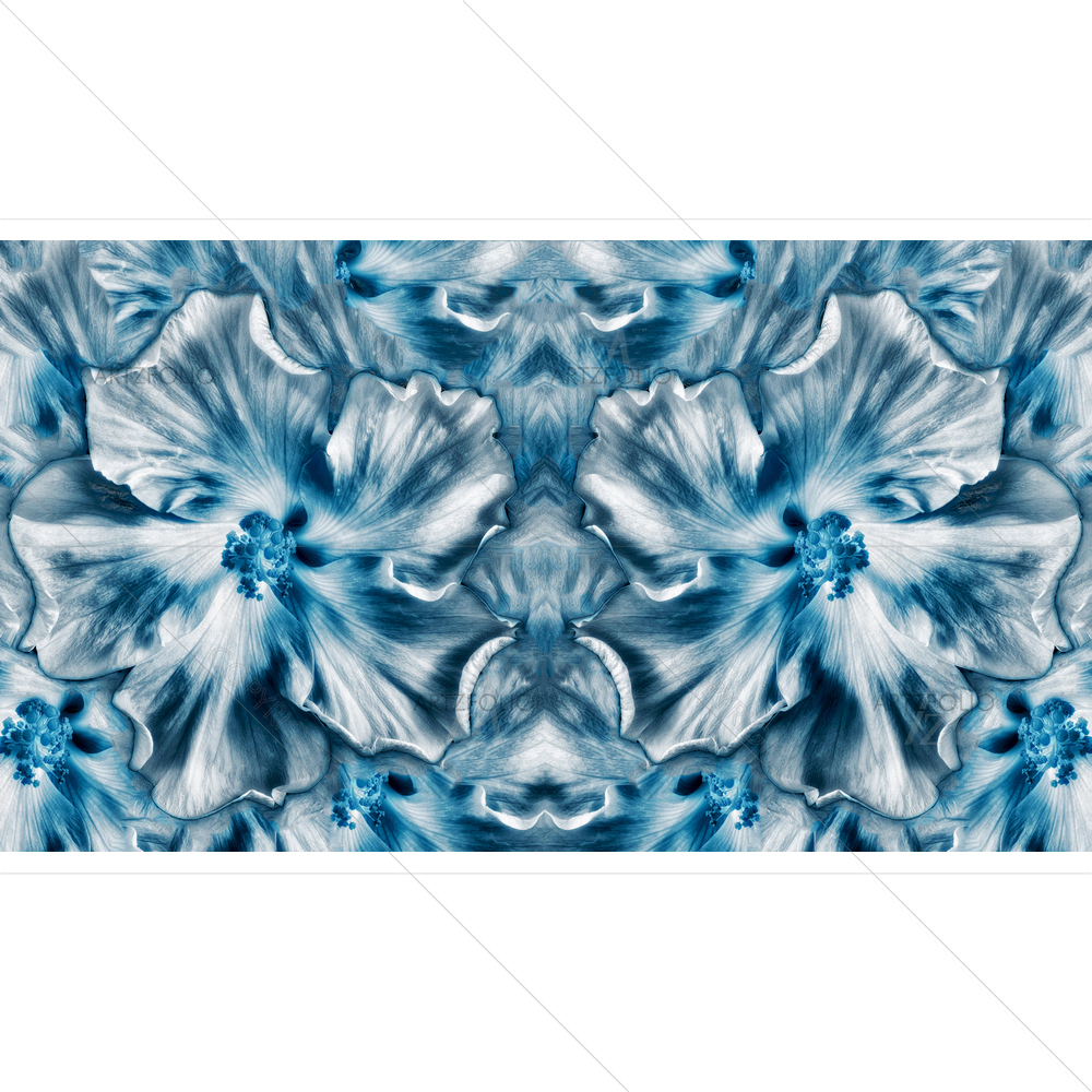 Still Life Blue Hibiscus Blossom — custom-size art design 5014209