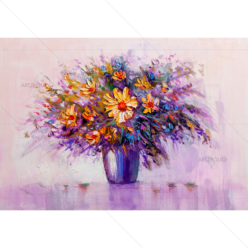 Daisies Flowers D2 — custom-size art design 5014213
