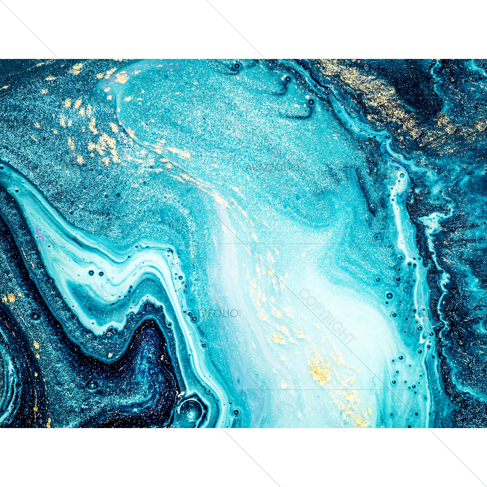 Abstract Blue Ocean — Devotional custom art by ArtzFolio