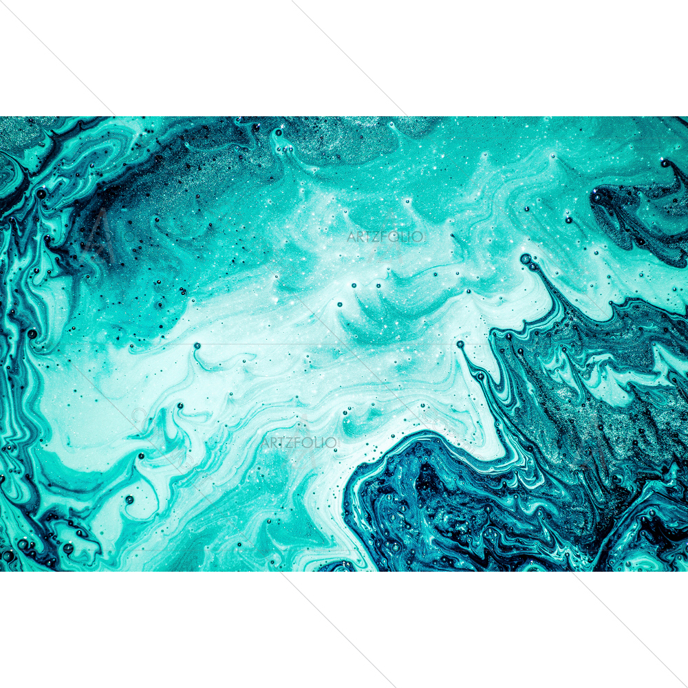 Abstract Aquamarine — custom-size art design 5014222