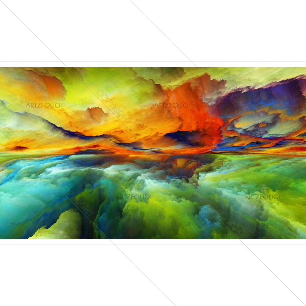 Abstract Colours D20 — custom-size art design 5014242