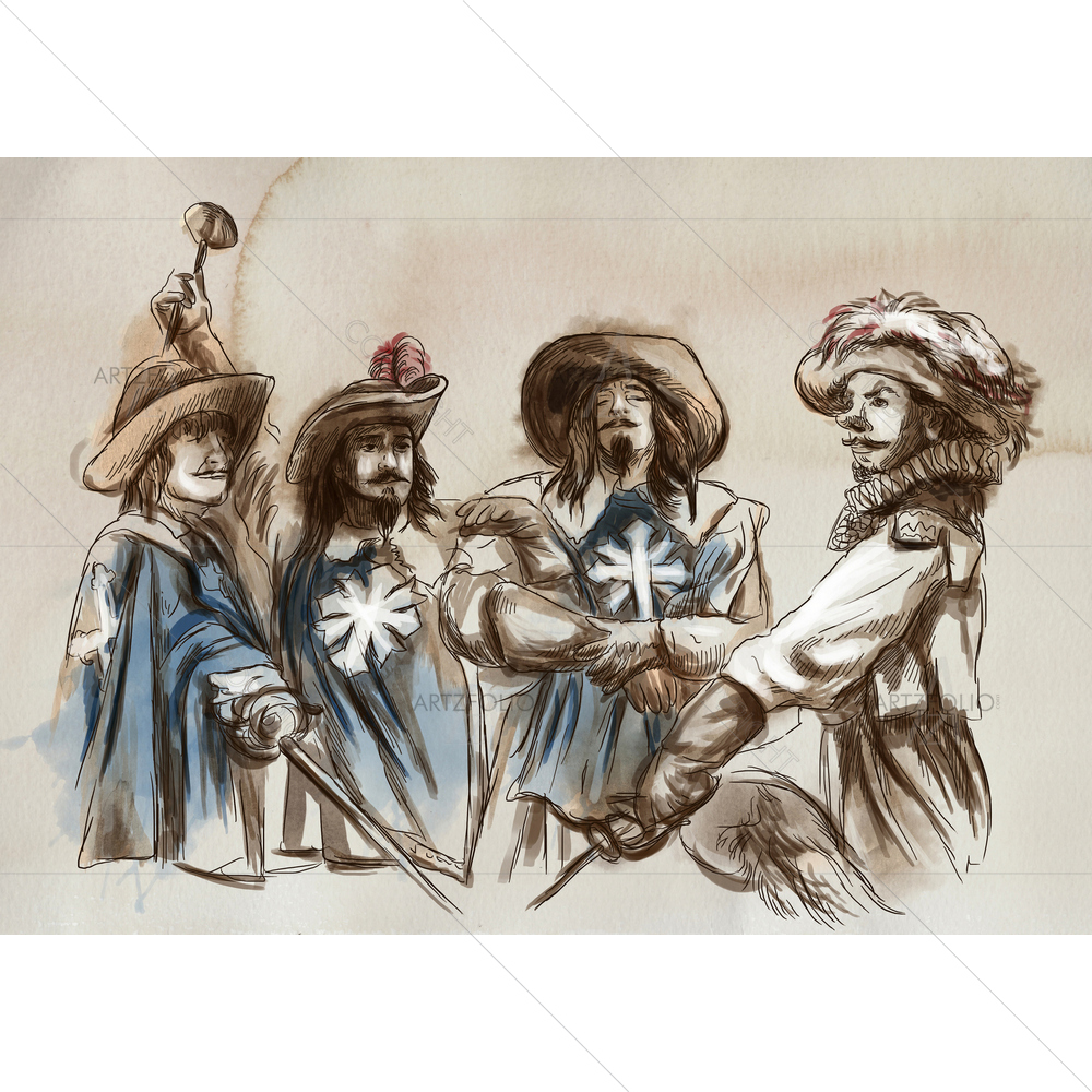 Three Musketeers — custom-size art design 5014259