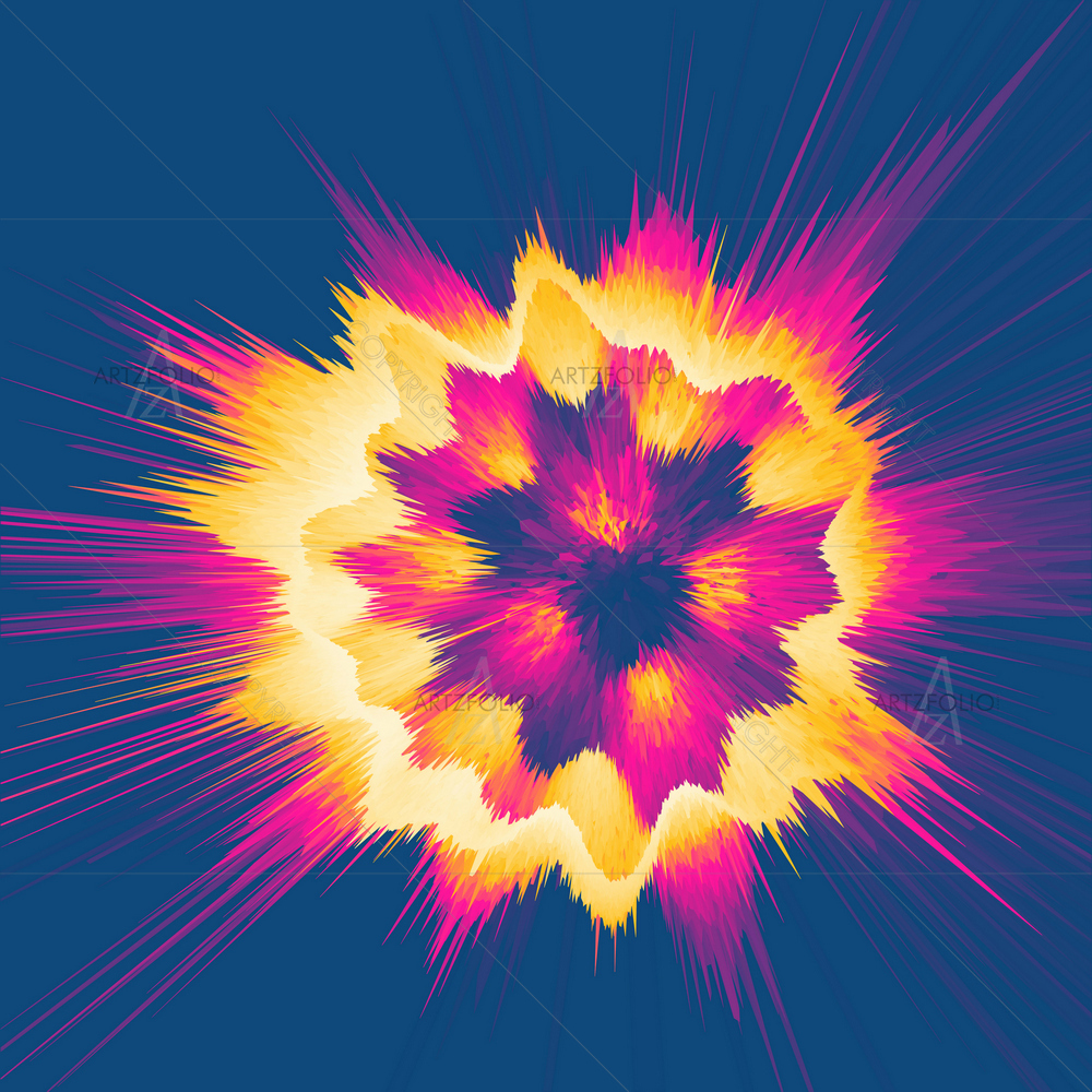 Exploding Rays — custom-size art design 5014268