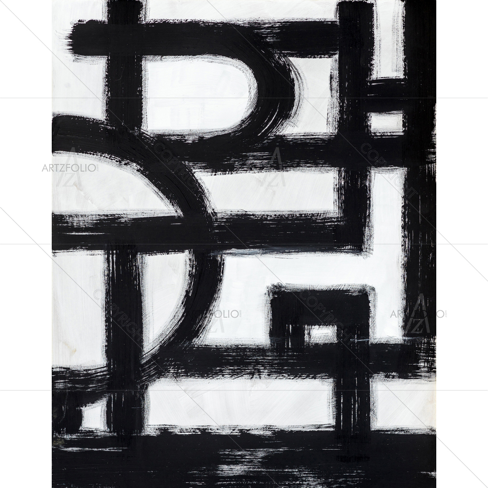 Abstract Brush Stroke D3 — Abstract custom art by ArtzFolio