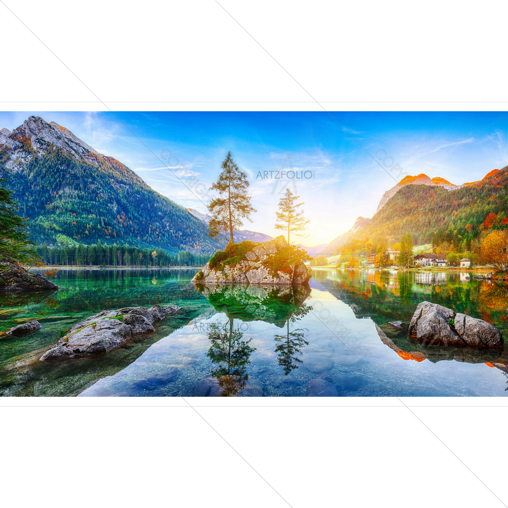 Resort Ramsau, Germany Alps, Europe — Automobiles custom art by ArtzFolio