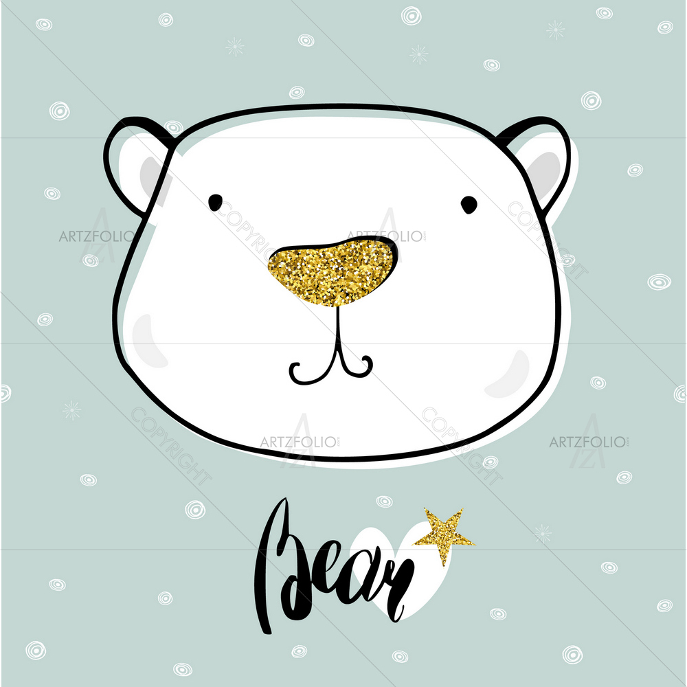 Image of a Bear D1 — custom-size art design 5014281