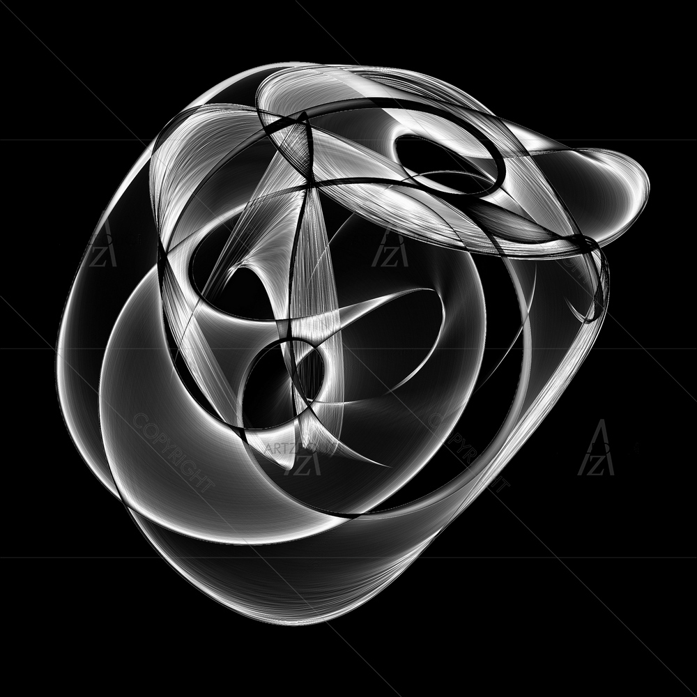 Abstract Black & White Pattern D1 — Abstract custom art by ArtzFolio