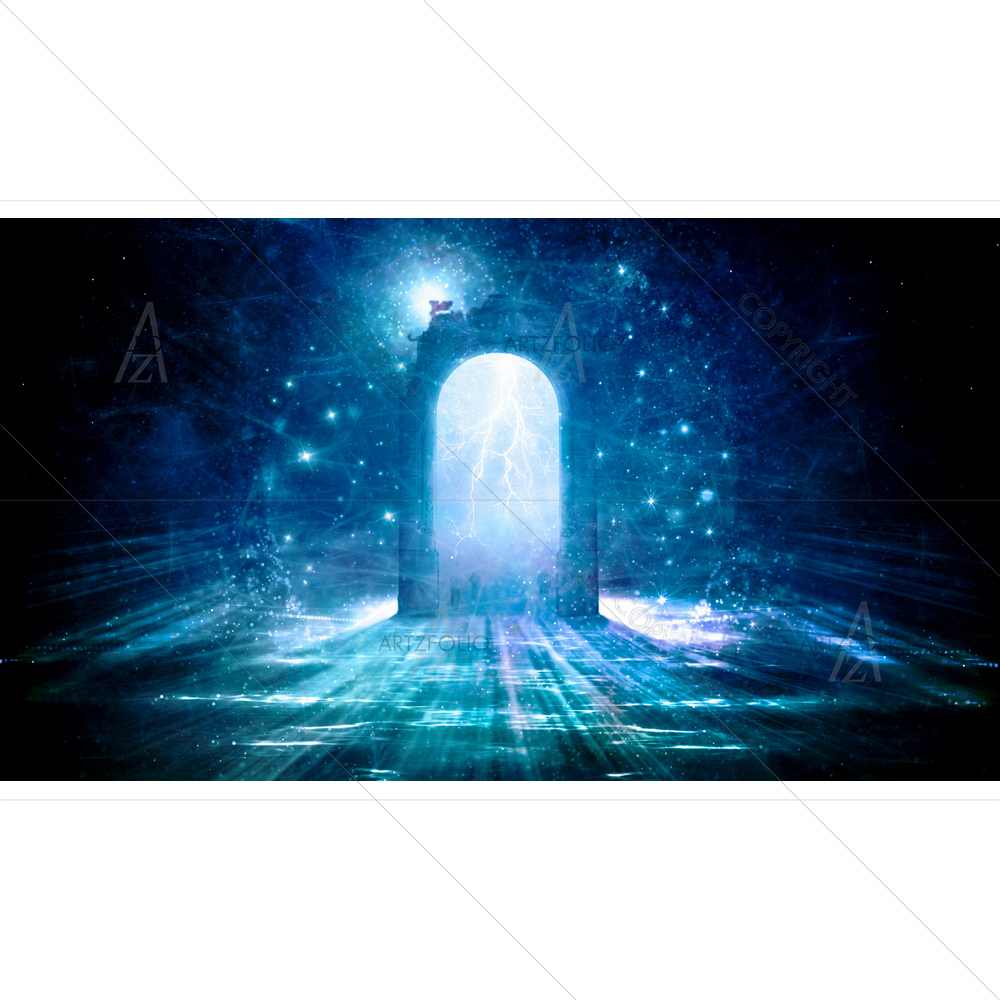 3D Gate in Space — custom-size art design 5014289