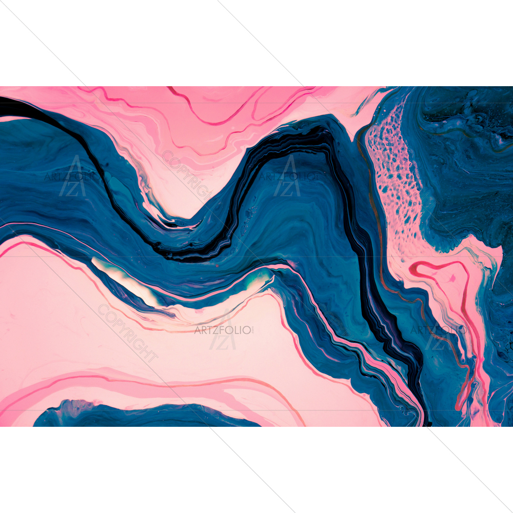 Colorful Abstract Fluid — Fluid marble custom art by ArtzFolio