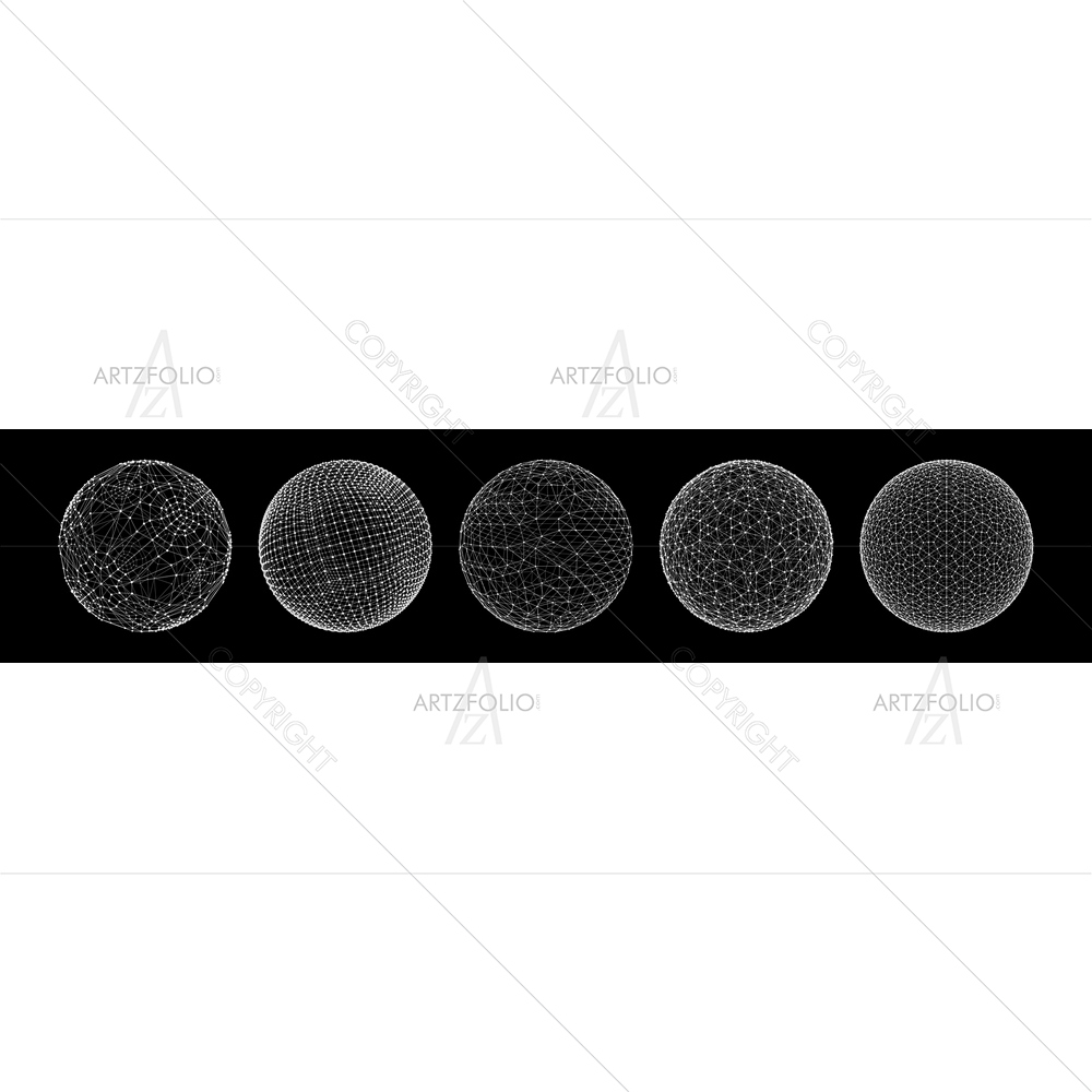 3D Sphere Technology — Abstract custom art by ArtzFolio