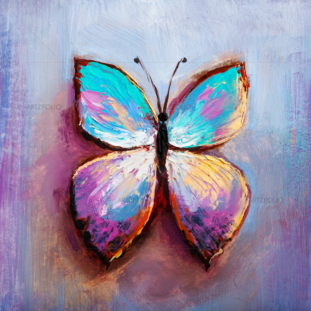 Blue Butterfly D1 — custom-size art design 5014339