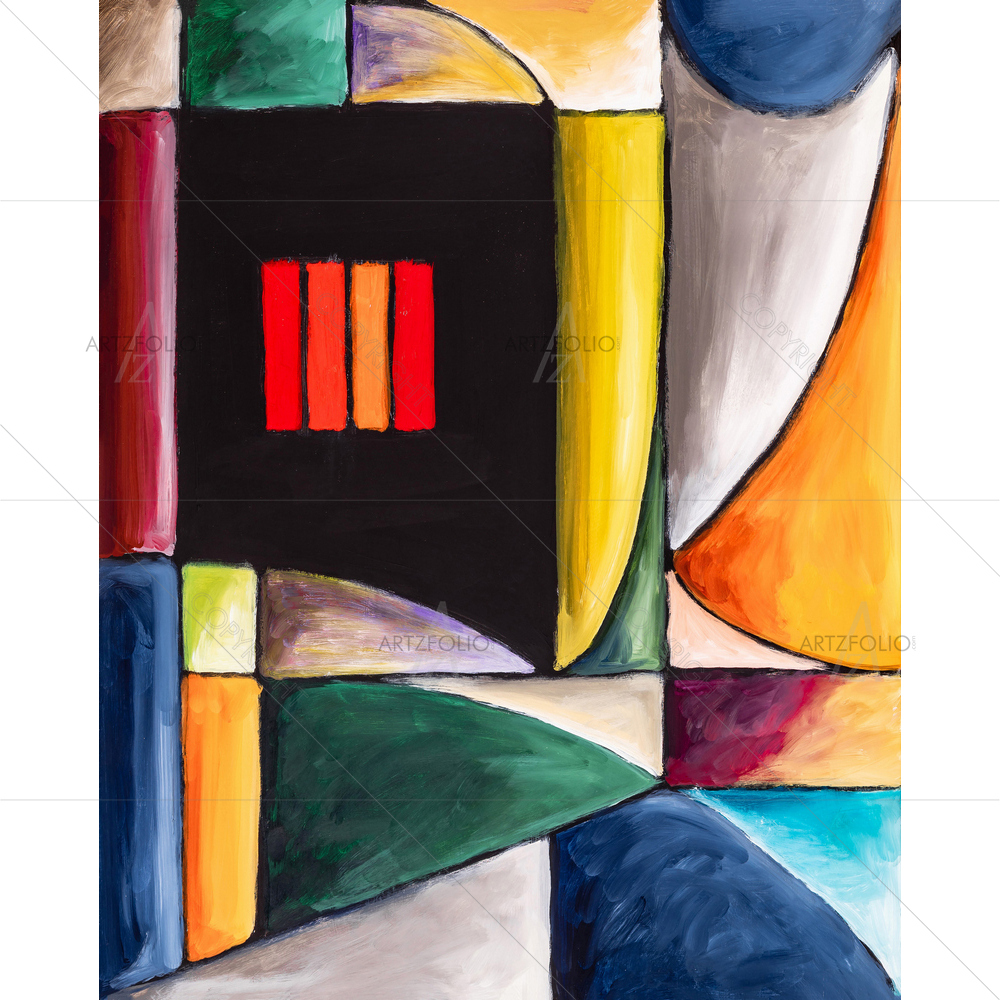 Abstract Geometric Modernist D1 — custom-size art design 5014361