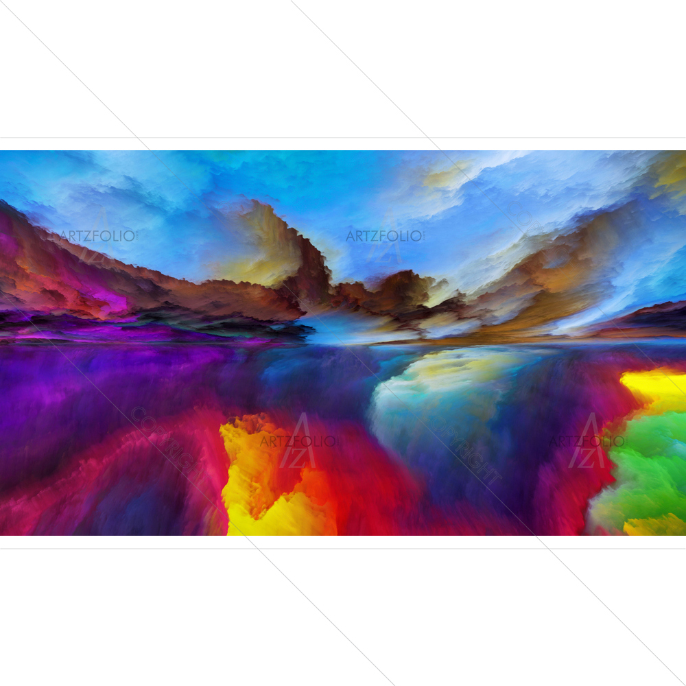 Abstract Colours D24 — Abstract custom art by ArtzFolio