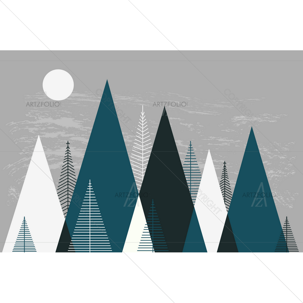 Mountain Landscape D5 — custom-size art design 5014399