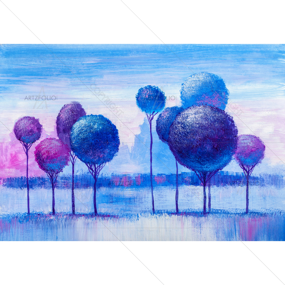 Winter Landscape D12 — custom-size art design 5014411