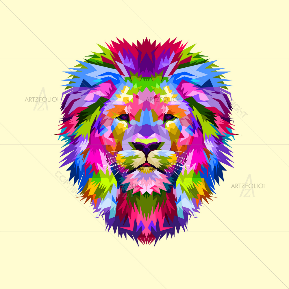 Mascot Lion Head — custom-size art design 5014418
