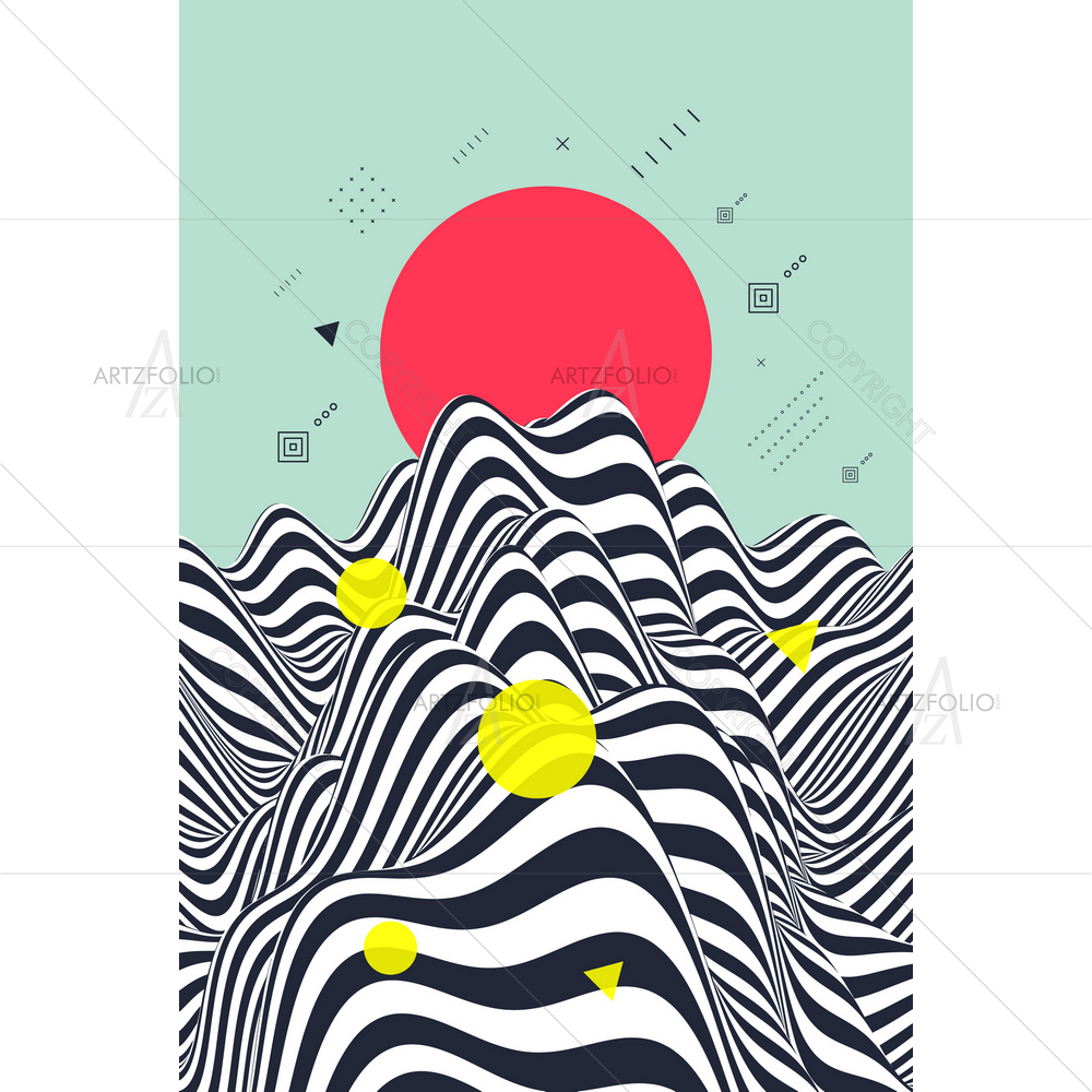 Terrain Landscape — custom-size art design 5014433