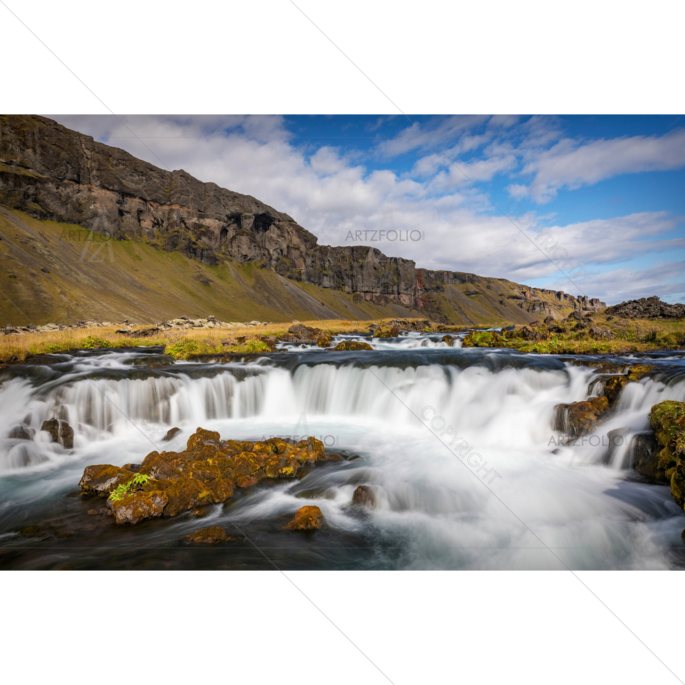 River Flowing, Iceland, Europe — custom-size art design 5014438