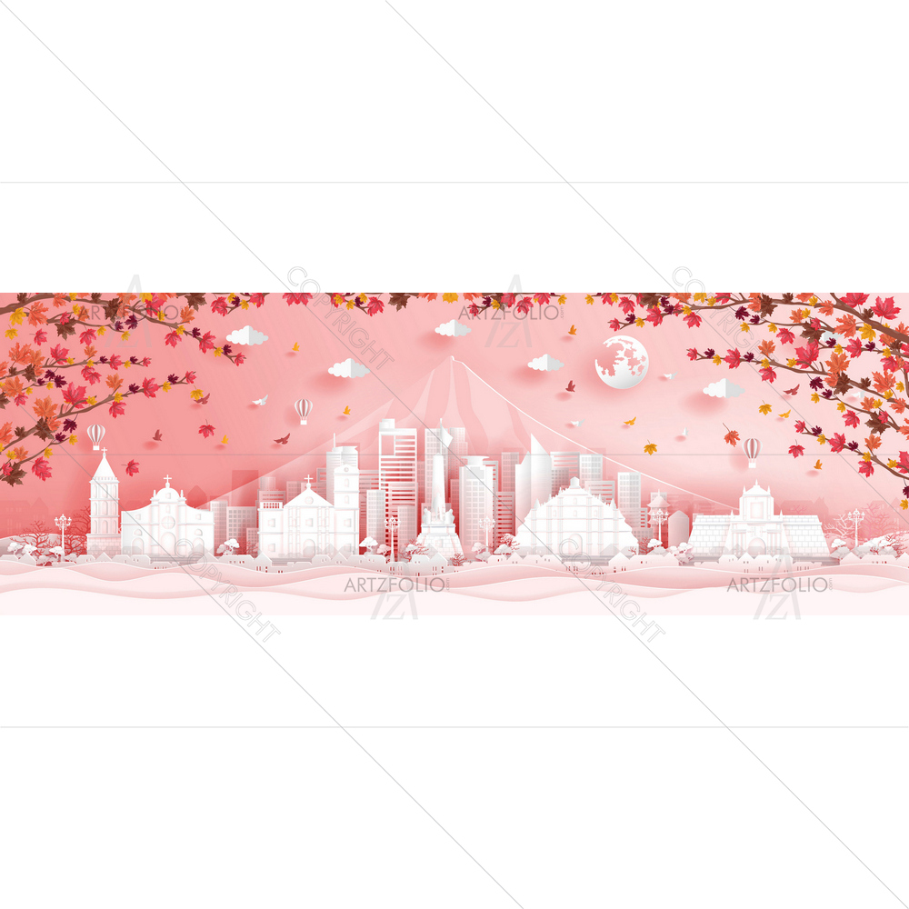 Autumn in Philippines — custom-size art design 5014439
