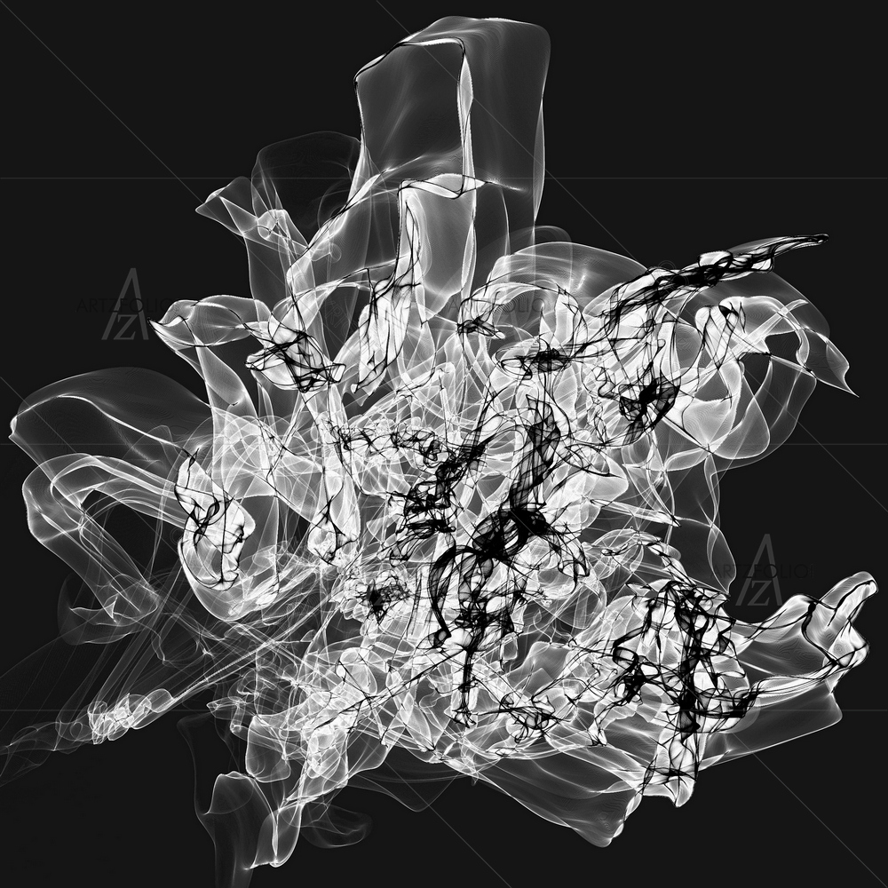 Abstract Black & White Pattern D2 — custom-size art design 5014449
