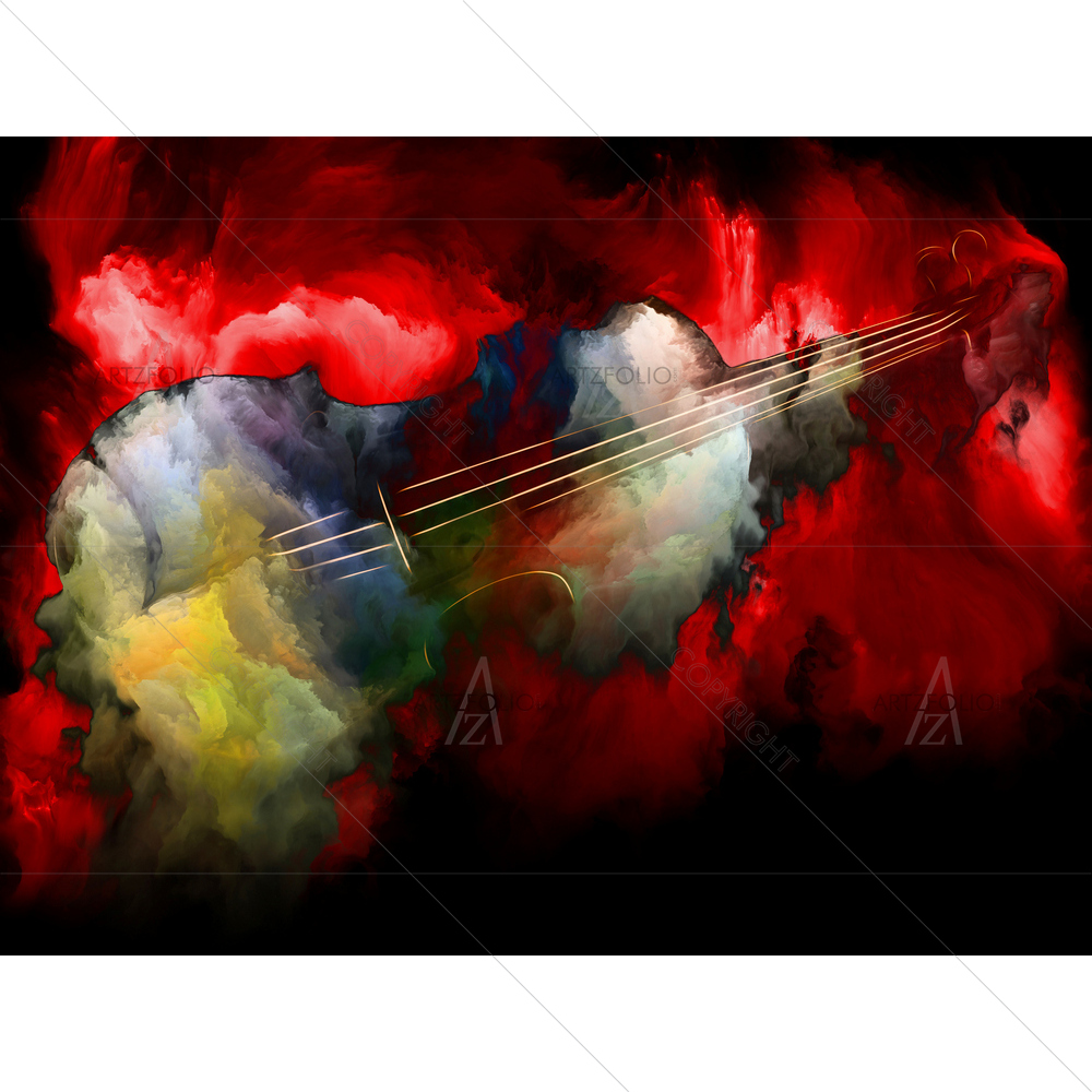 Abstract Image of Violin — custom-size art design 5014460