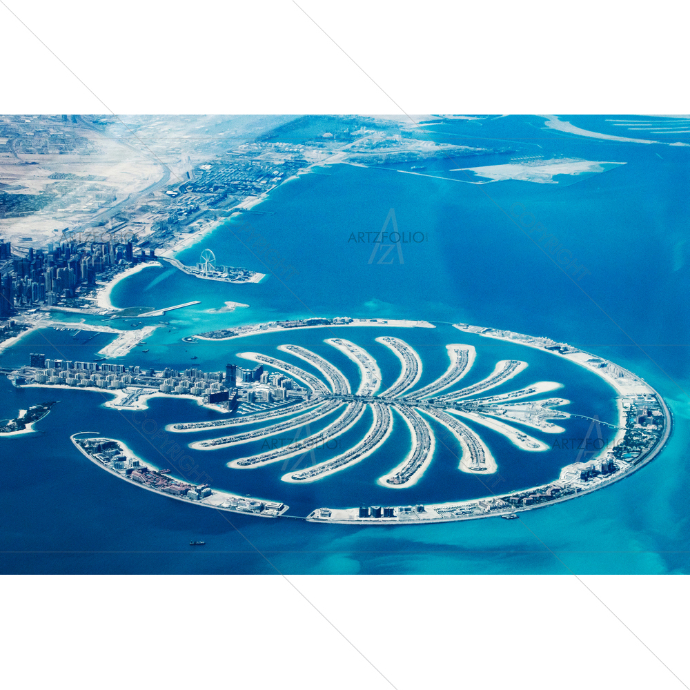 Palm Dubai from Air — custom-size art design 5014462