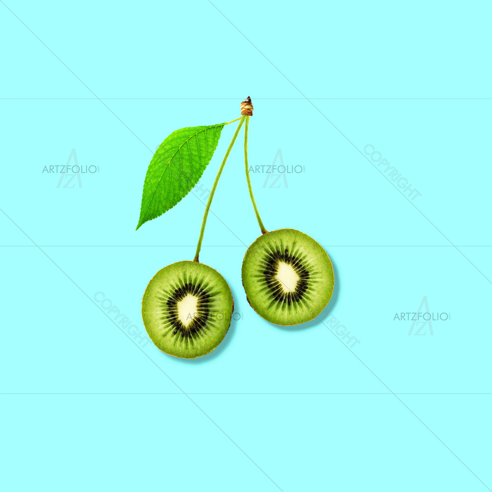 Cherry Kiwi — custom-size art design 5014467