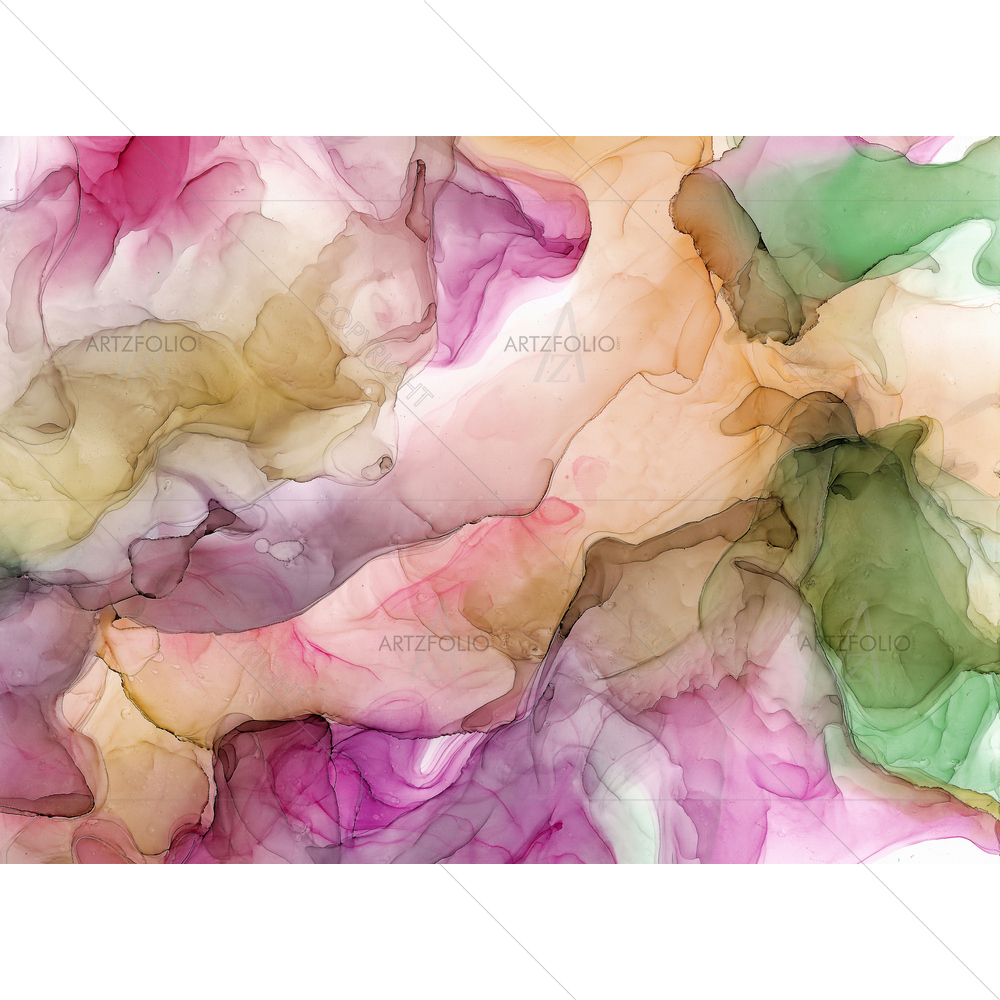 Colorful Ink Fluid — Fluid marble custom art by ArtzFolio
