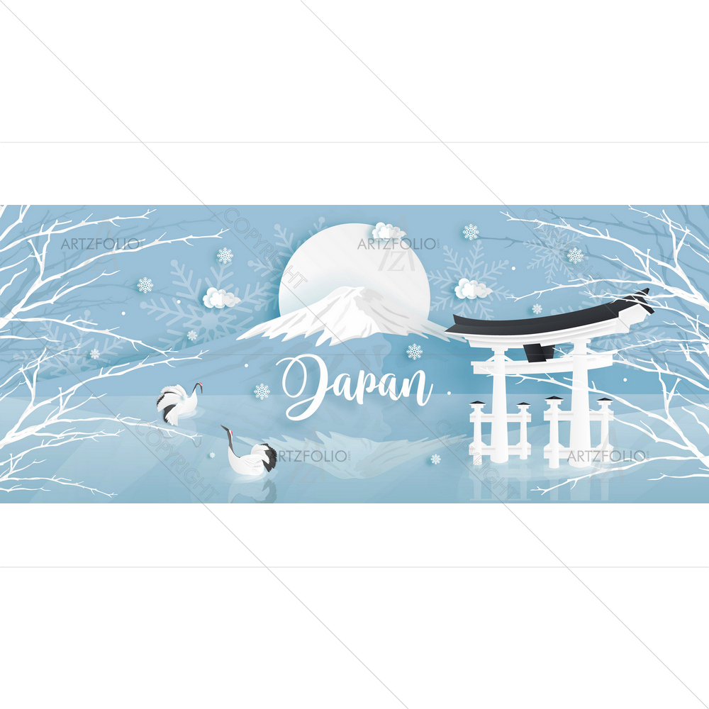 Japan Famous Landmarks D2 — Devotional custom art by ArtzFolio