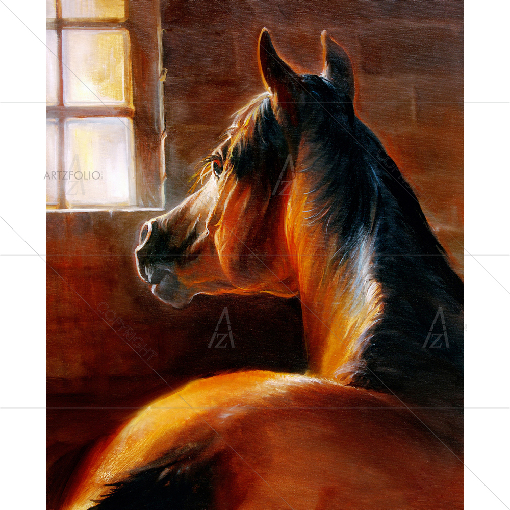 Young Horse — custom-size art design 5014508