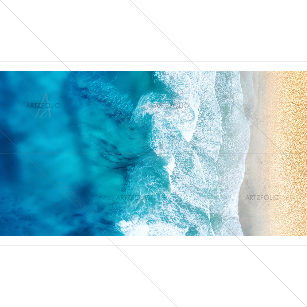 Beach and Waves — custom-size art design 5014511