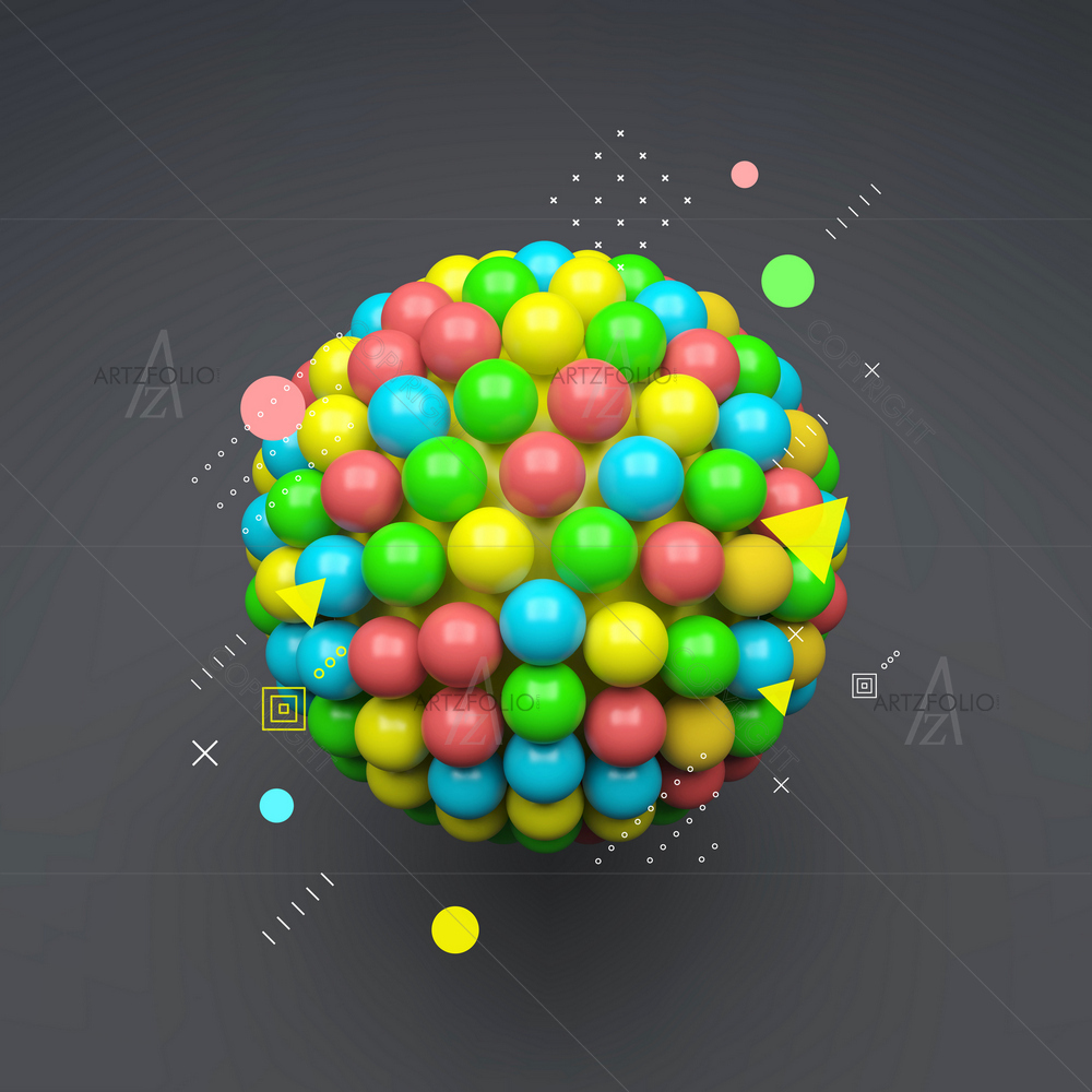 3D Sphere — custom-size art design 5014531