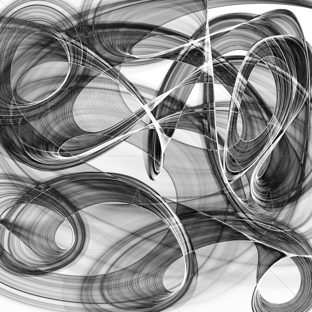 Abstract Black & White Pattern D3 — custom-size art design 5014533