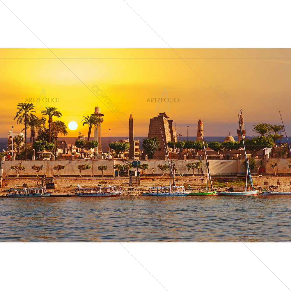 River Nile, Luxor, Egypt — Devotional custom art by ArtzFolio