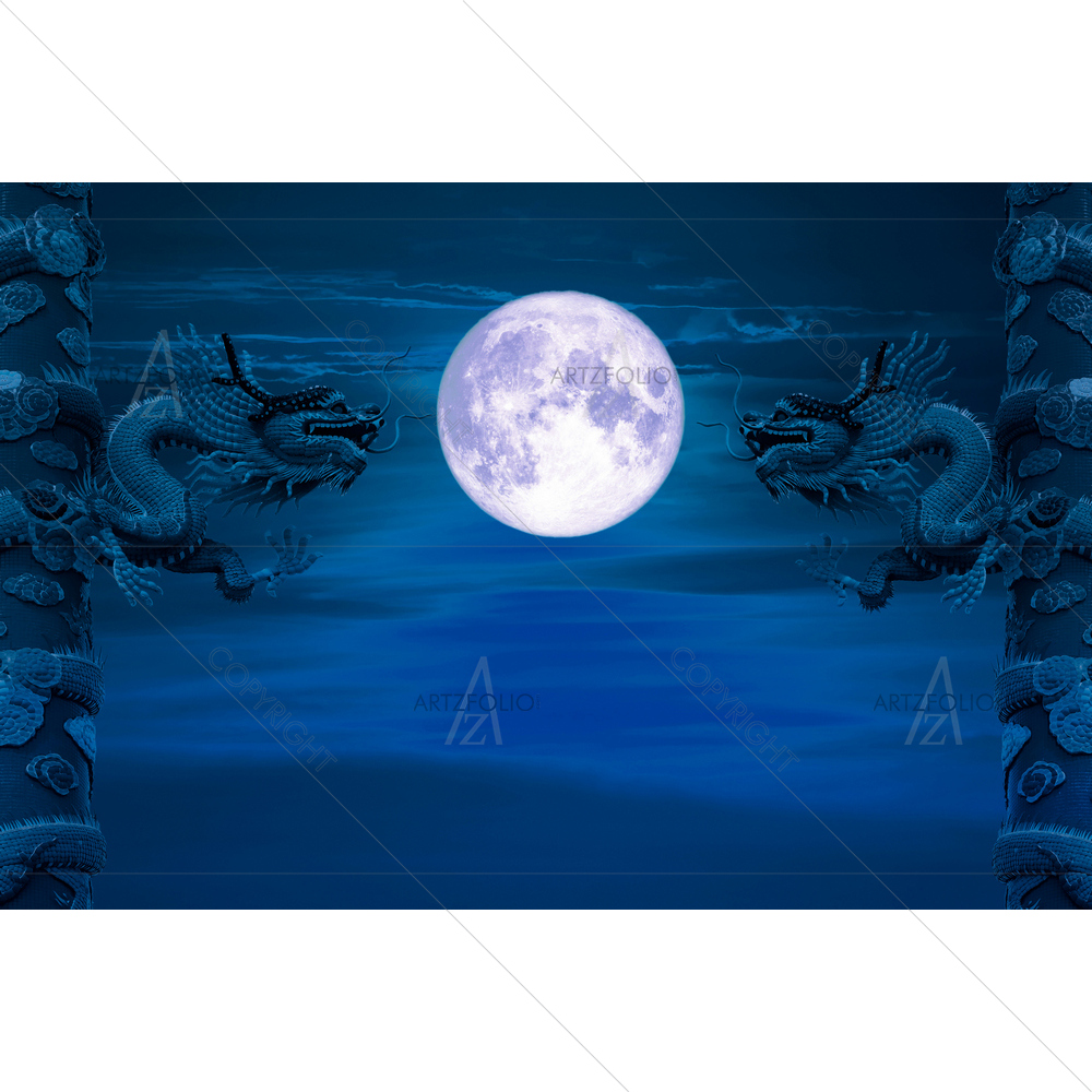 Christmas Moon, NASA D2 — custom-size art design 5014544