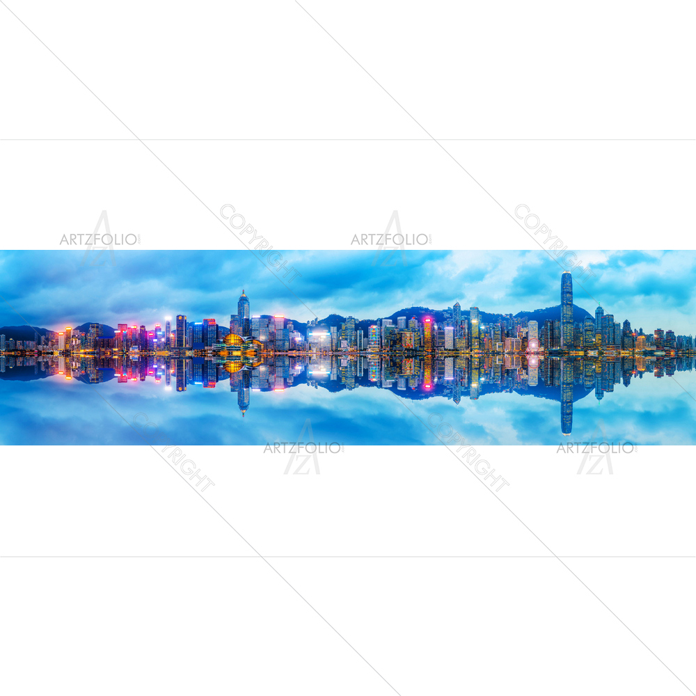Architectural Landscape, Hong Kong — custom-size art design 5014560