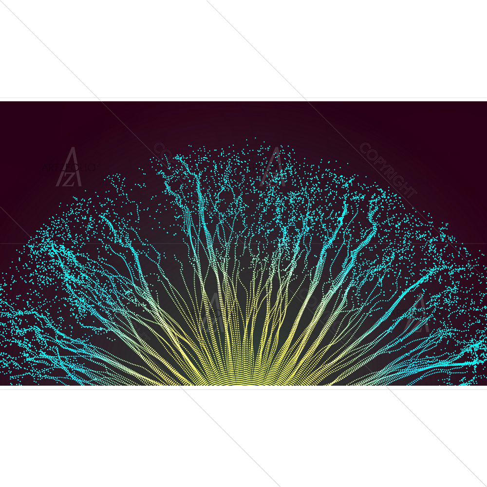3D Array Emitted Particles — custom-size art design 5014569