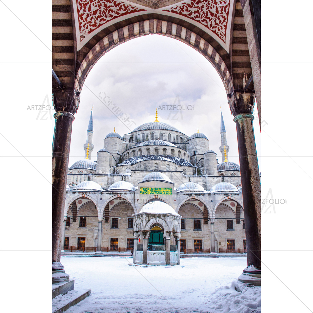 Blue Mosque, Istanbul, Turkey — custom-size art design 5014590