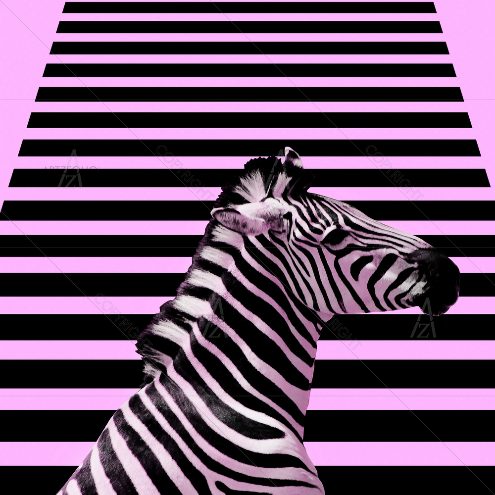 Minimal Zebras D2 — custom-size art design 5014598