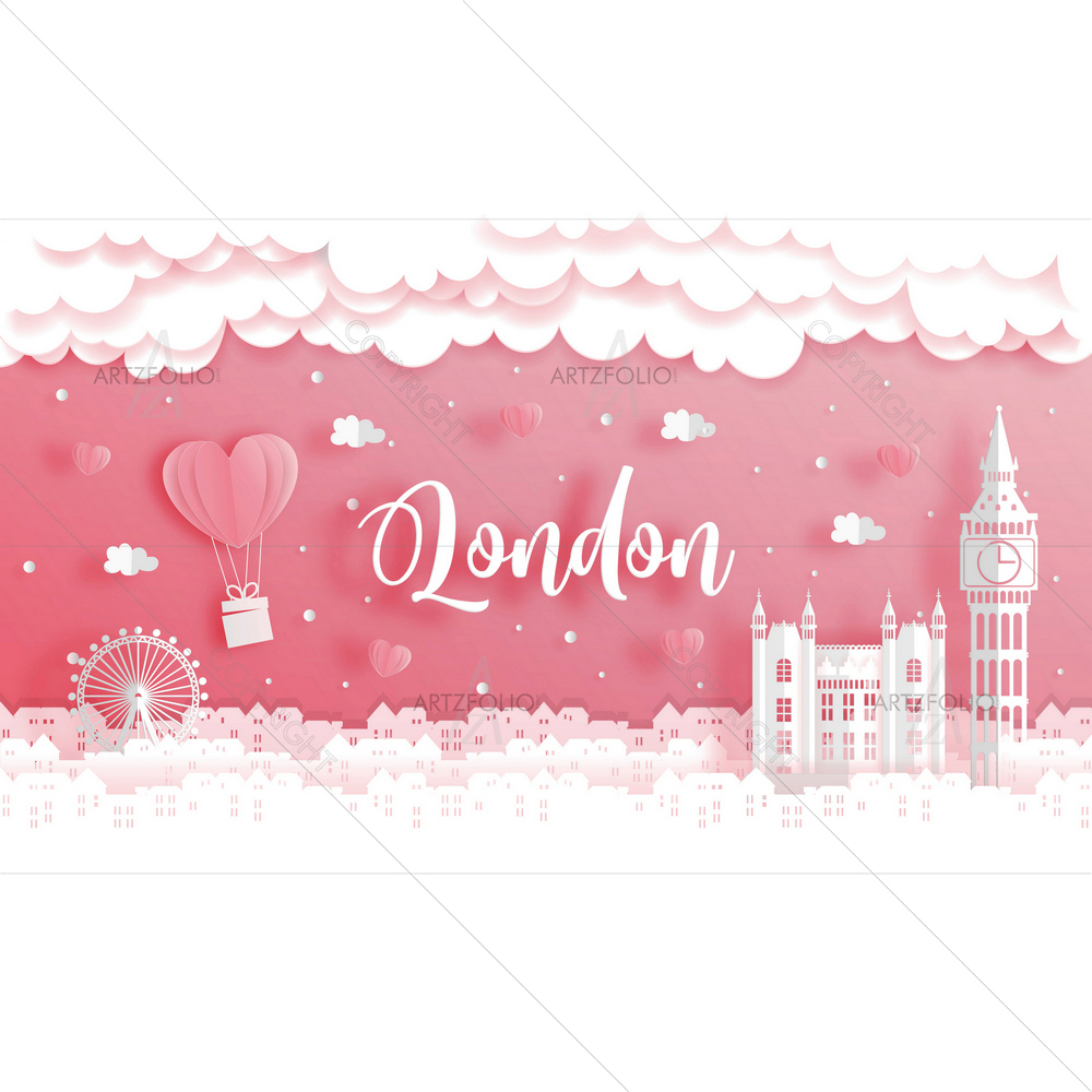 England And Famous Landmark — custom-size art design 5014617