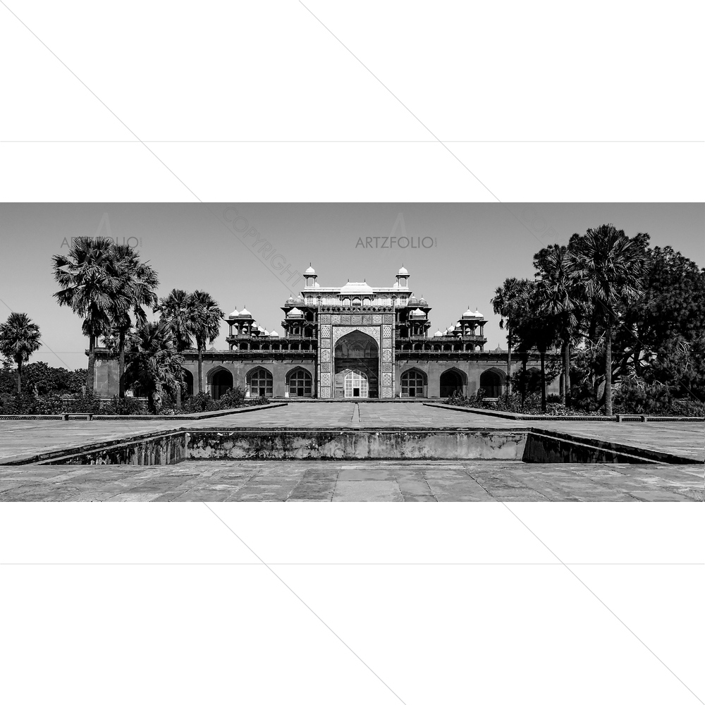 Tomb of Jalal-Ud-Din Muhammad Akbar, Agra, Uttar Pradesh — custom-size art design 5014626