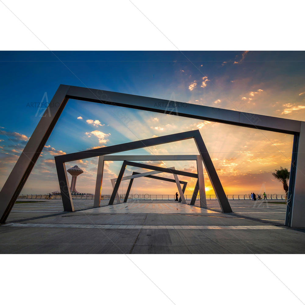 Dammam Al Khobar Corniche, Saudi Arabia — custom-size art design 5014634