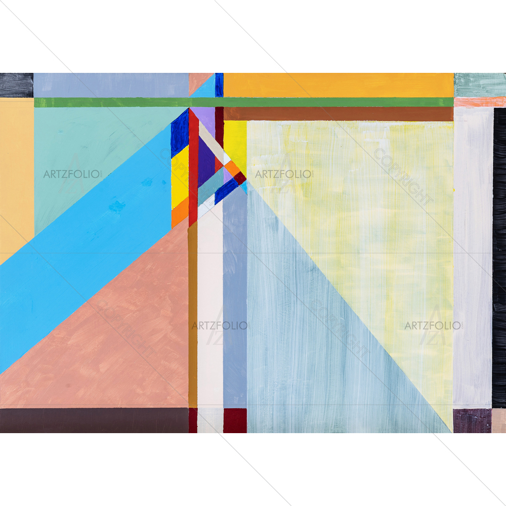 Abstract Diagonal Lines — custom-size art design 5014645