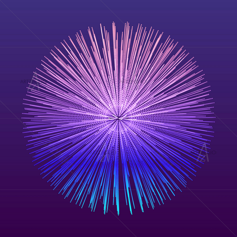 3D Abstract Sphere D6 — custom-size art design 5014655